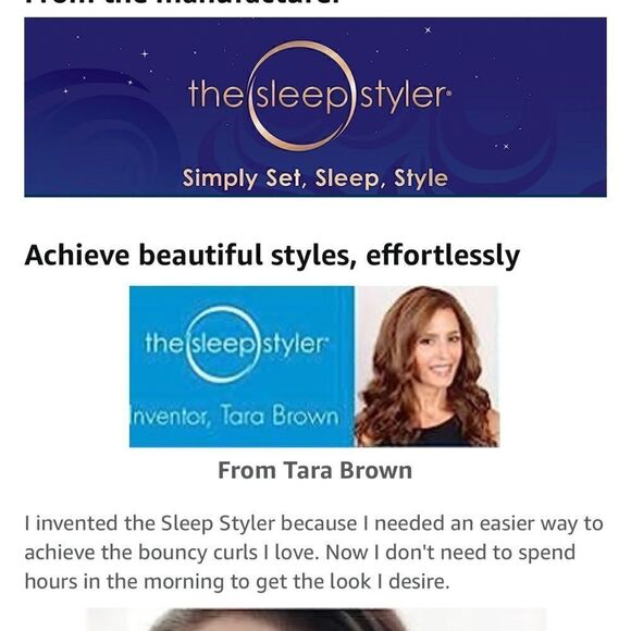 The Sleep Styler Large Like NEW In original package Curlers Overnight Curls main image 8